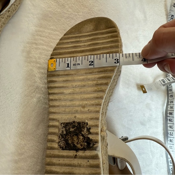 Soda White Wedge Sandals - Picture 8 of 8